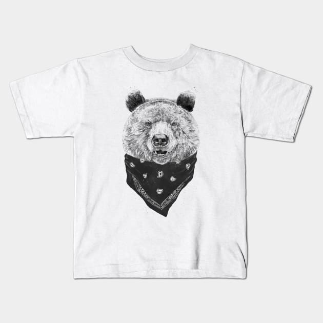 Wild bear Kids T-Shirt by soltib